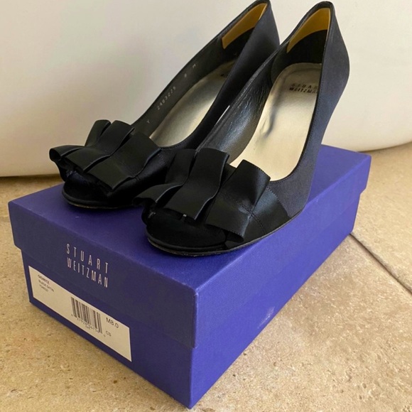Stewart Weitzman Gigiritz Satin Pump - Picture 1 of 5